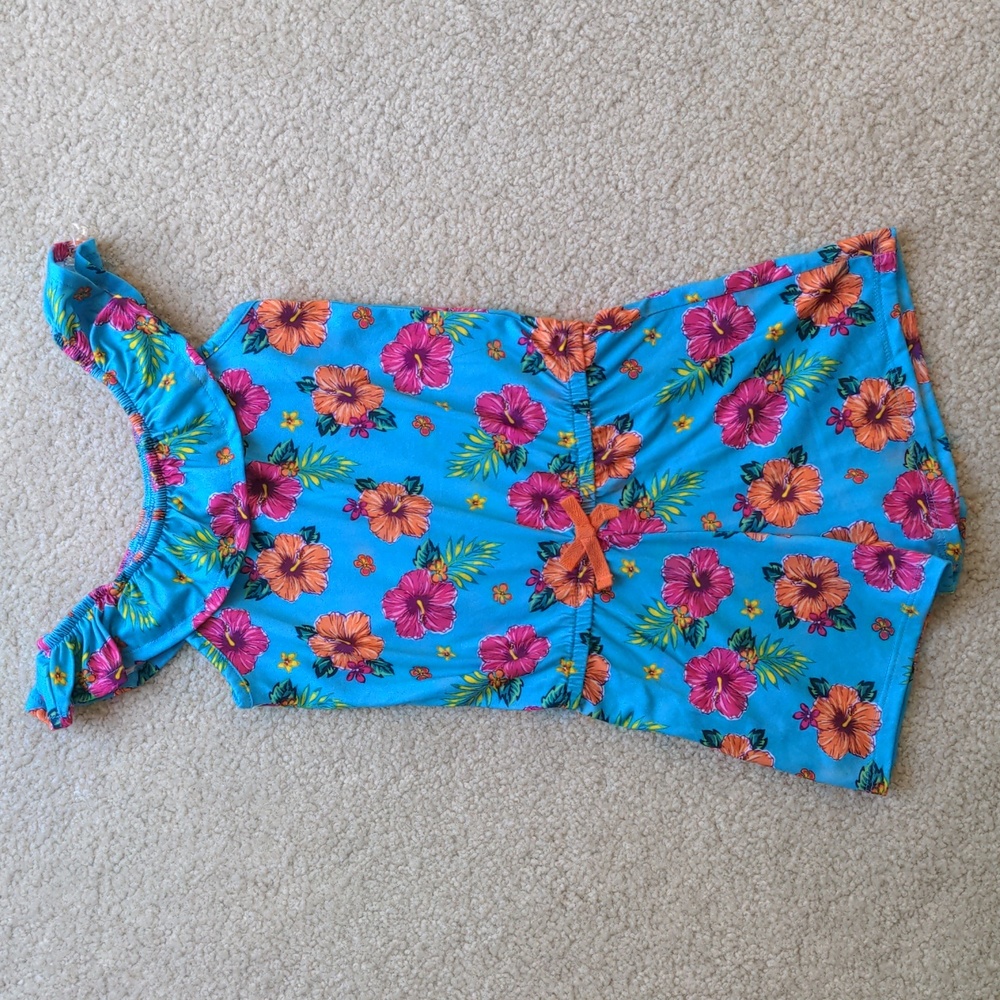 Little Girls Tropical Romper | Size XS/4/5 | Wonder Nation